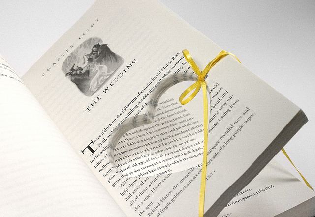 Harry Potter Deathly Hallows Ring Holder Hollow Book
